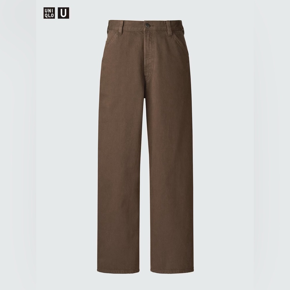 Uniqlo U Wide Color Jeans Brown NWT 30x30